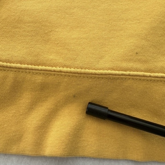 North Face Hoodie Mens XL Yellow Pullover Sweatshirt Kangaroo Pocket Outdoors - Picture 4 of 11